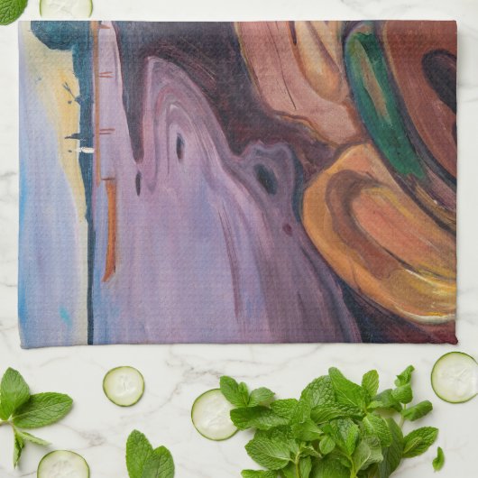 Edvard Munch - Melancholy 1894 Theedoek (Gevouwen)