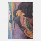 Edvard Munch - Melancholy 1894 Theedoek (Verticaal)