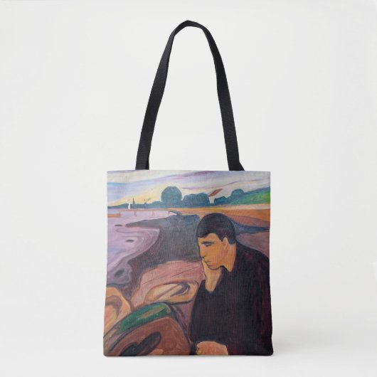 Edvard Munch - Melancholy 1894 Tote Bag (Voorkant)