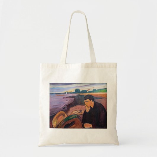 Edvard Munch - Melancholy 1894 Tote Bag (Voorkant)