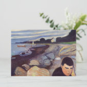 Edvard Munch - Melancholy Bedankkaart (Staand voorkant)