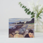 Edvard Munch - Melancholy Briefkaart (Staand voorkant)