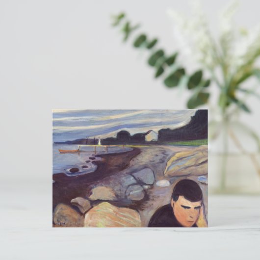 Edvard Munch - Melancholy Briefkaart (Staand voorkant)