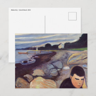 Edvard Munch - Melancholy Briefkaart