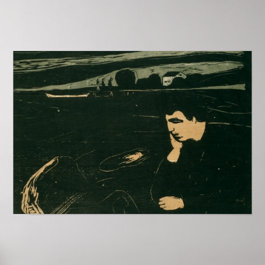 Edvard Munch - Melancholy III Poster (Voorkant)