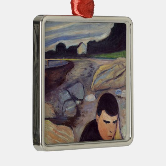Edvard Munch - Melancholy Metalen Ornament (Rechts)
