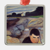 Edvard Munch - Melancholy Metalen Ornament (Voorkant)