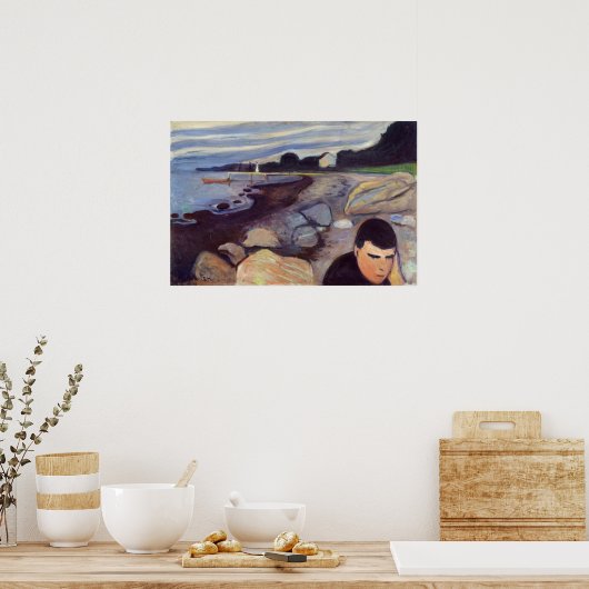 Edvard Munch - Melancholy Poster (Keuken)