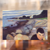Edvard Munch - Melancholy Raamsticker (Vel 2)