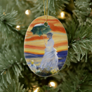 Edvard Munch Mevr. Monet en De Schreeuw Keramisch Ornament