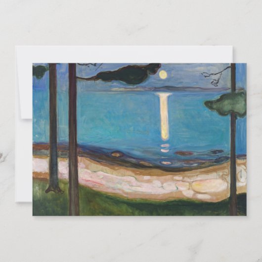 Edvard Munch - Moonlight Bedankkaart (Voorkant)