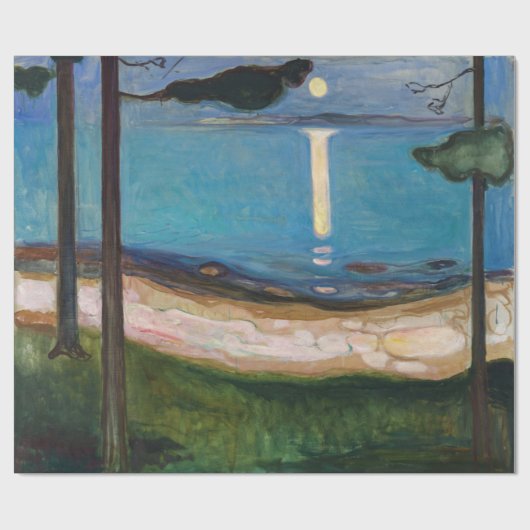 Edvard Munch - Moonlight Cadeaupapier (Vlak)
