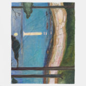 Edvard Munch - Moonlight Fleece Deken (Voorkant)