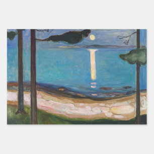 Edvard Munch - Moonlight Inpakpapier Vel