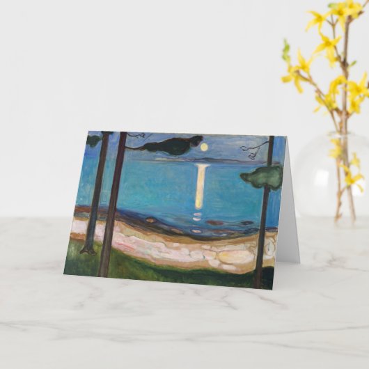 Edvard Munch - Moonlight Kaart (Gele Bloem)