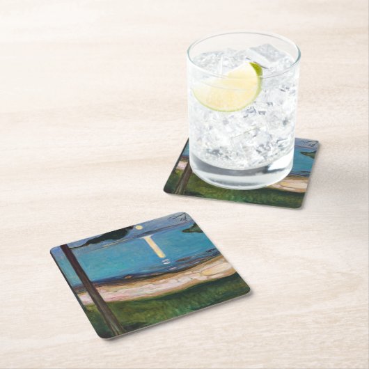 Edvard Munch - Moonlight Kartonnen Onderzetters (Insitu)