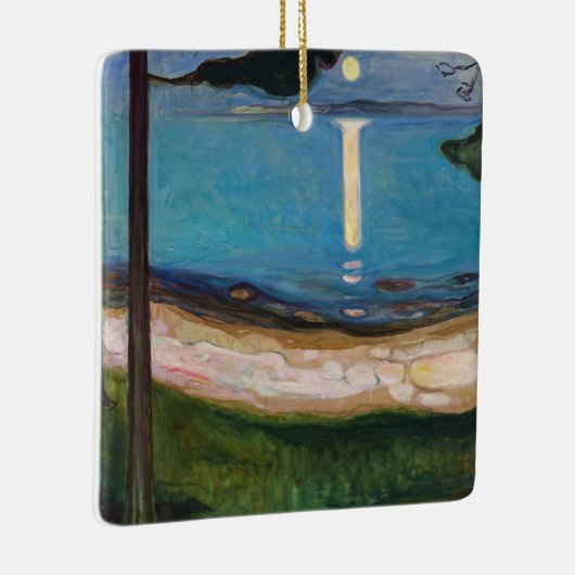 Edvard Munch - Moonlight Keramisch Ornament (Rechts)
