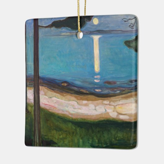 Edvard Munch - Moonlight Keramisch Ornament (Links)