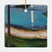 Edvard Munch - Moonlight Keramisch Ornament (Achterkant)