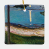 Edvard Munch - Moonlight Keramisch Ornament (Voorkant)