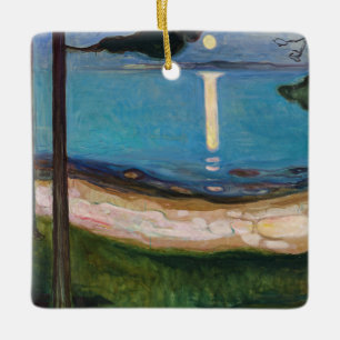 Edvard Munch - Moonlight Keramisch Ornament
