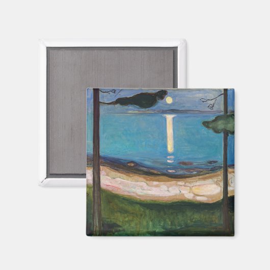 Edvard Munch - Moonlight Magneet (Voorkant / Achterkant)