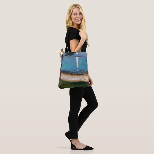 Edvard Munch - Moonlight Tote Bag (Op model)