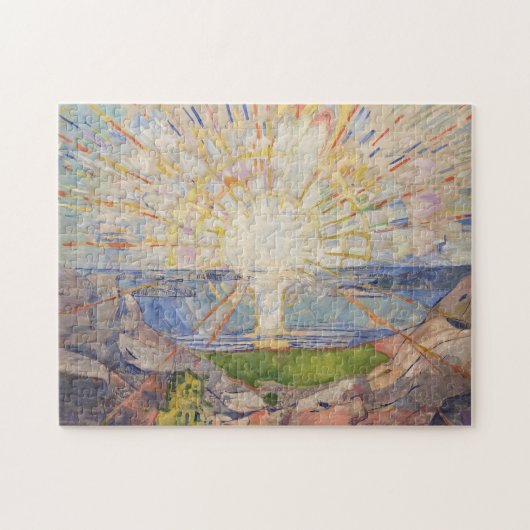Edvard Munch Muurschildering De Zon (gestolen) (19 Legpuzzel (Horizontaal)