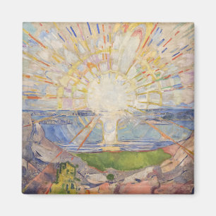 Edvard Munch Muurschildering De Zon (gestolen) (19 Magneet