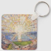 Edvard Munch Muurschildering De Zon (gestolen) (19 Sleutelhanger (Achterkant)