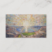 Edvard Munch Muurschildering De Zon (gestolen) (19 Visitekaartje (Achterkant)