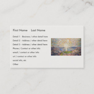 Edvard Munch Muurschildering De Zon (gestolen) (19 Visitekaartje