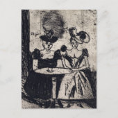 Edvard Munch Night Cafe Briefkaart (Voorkant)