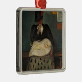 Edvard Munch - Overerving Metalen Ornament (Rechts)