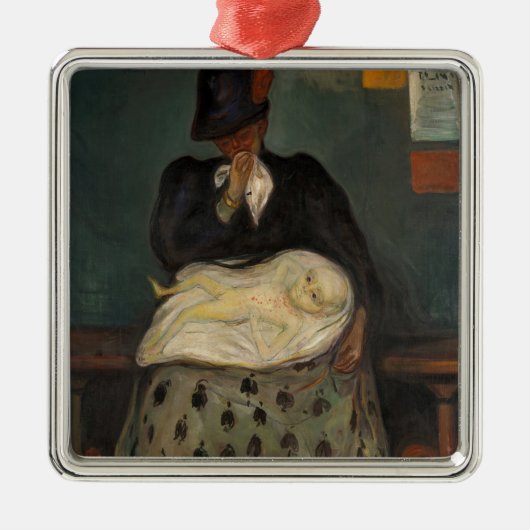Edvard Munch - Overerving Metalen Ornament (Voorkant)
