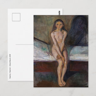 Edvard Munch - Puberteit Briefkaart