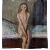 Edvard Munch - Puberteit Douchegordijn (Voorkant)