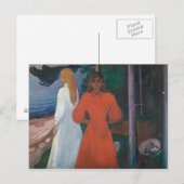 Edvard Munch - Rood en Wit Briefkaart (Voorkant / Achterkant)