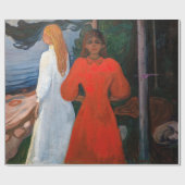 Edvard Munch - Rood en Wit Cadeaupapier (Vlak)