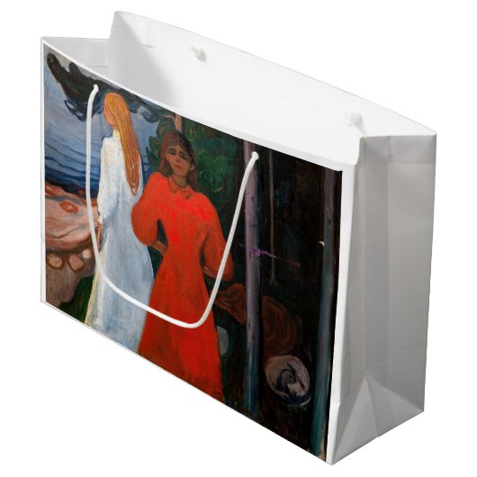 Edvard Munch - Rood en Wit Groot Cadeauzakje (Voorkant Gekanteld)