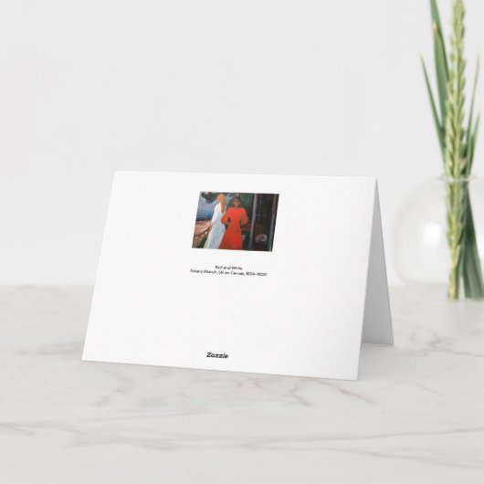 Edvard Munch - Rood en Wit Kaart (Achterkant)