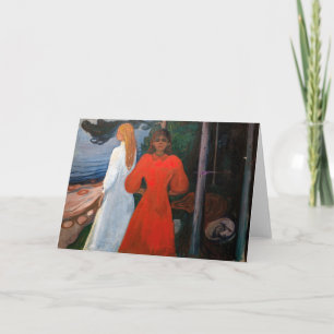 Edvard Munch - Rood en Wit Kaart