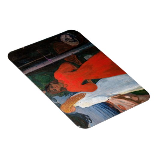 Edvard Munch - Rood en Wit Magneet (Rechterzijde)