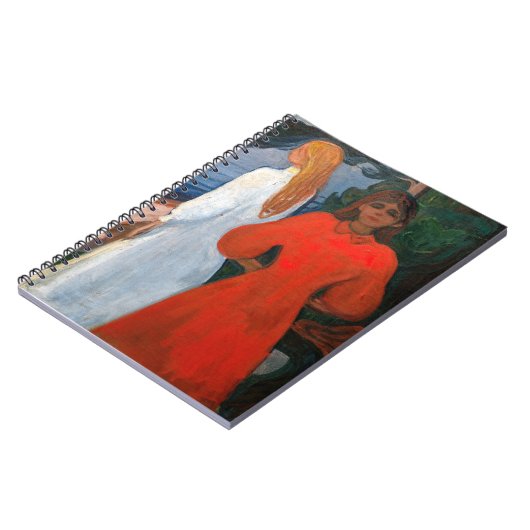 Edvard Munch - Rood en Wit Notitieboek (Linkerzijde)