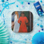 Edvard Munch - Rood en Wit Papieren Bordje (Feest)