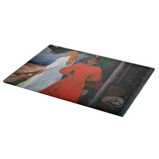 Edvard Munch - Rood en Wit Snijplank (Hoek)