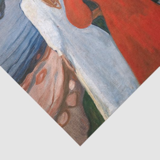 Edvard Munch - Rood en Wit Tissuepapier (Detail)