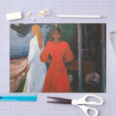 Edvard Munch - Rood en Wit Tissuepapier (Craft)