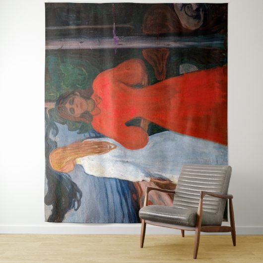 Edvard Munch - Rood en Wit Wandkleed (In situ)