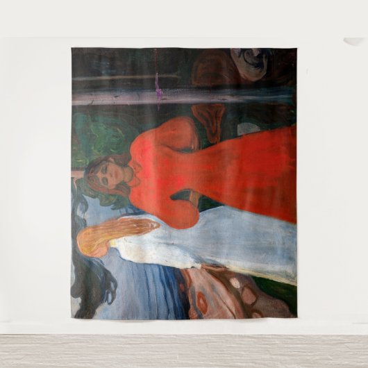 Edvard Munch - Rood en Wit Wandkleed (Voorkant)